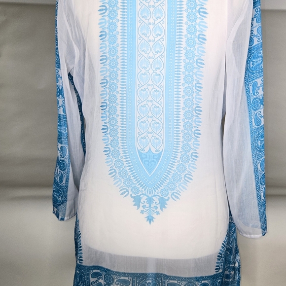 BOSTON PROPER Sequin embellished, top/ bathing suit cover up. Beautifully made - Picture 5 of 7